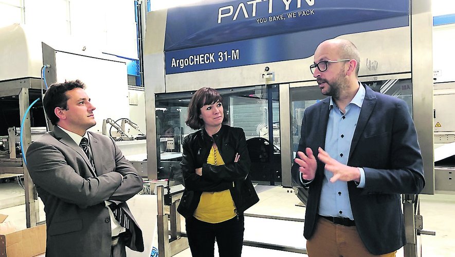 Jean-Sébastien Orcibal, Emmanuelle Gazel et Bastien Marre dans l’entreprise Pattyn.