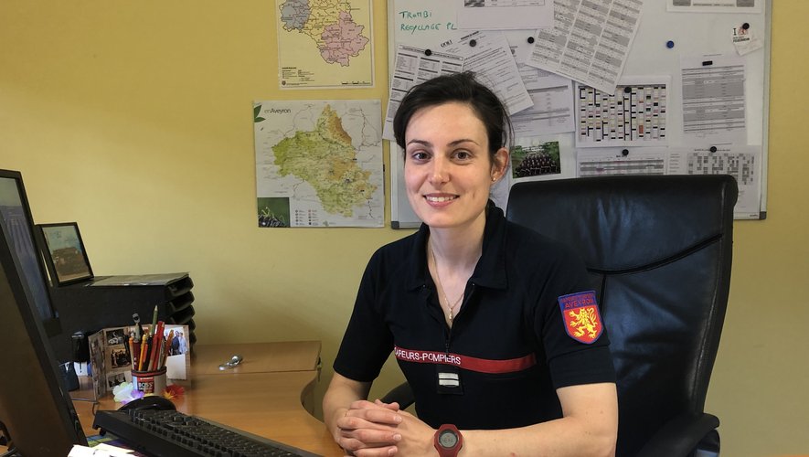 Le lieutenant Véronique Fouquier, chef du centre des sapeurs-pompiers du Bassin.