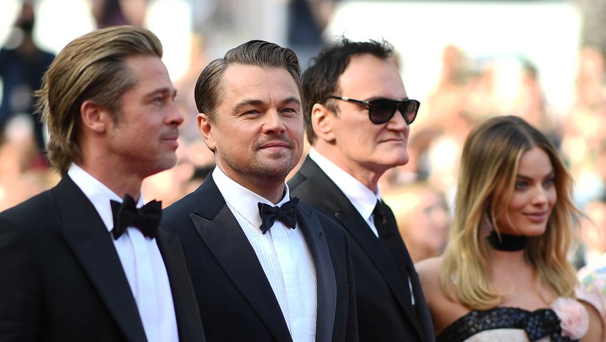 Brad Pitt, Leonardo DiCaprio, Quentin Tarantino et Margot Robbie à Cannes.