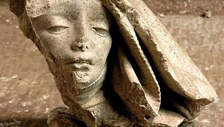 Fragment d’une jeune femme de la Mise au tombeau.