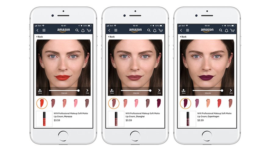 L'Oréal lance l'essayage virtuel de maquillage sur Amazon grâce à ModiFace.