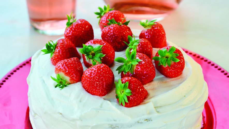 Gâteau suédois aux fraises de France