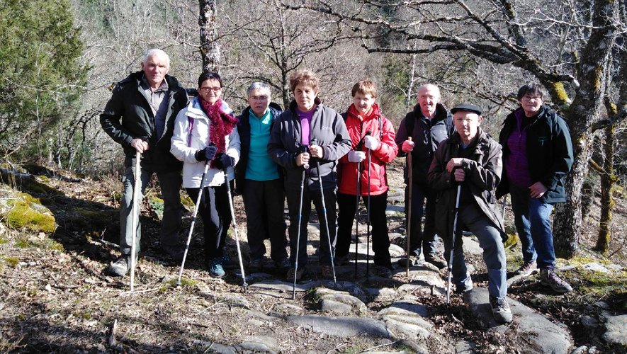 Un groupe des Seniors du Céor à la découverte des beautés de la vallée du Viaur