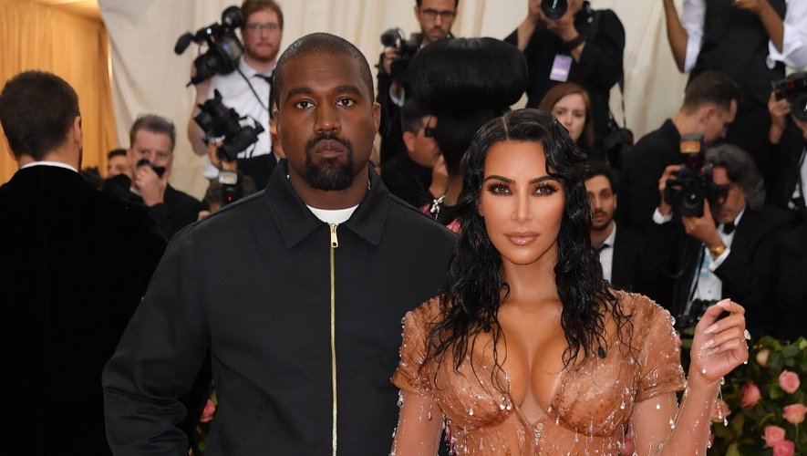 Kanye West et sa femme Kim Kardashian au Met Gala du Metropolitan Museum of Art, le 6 mai 2019, à New York