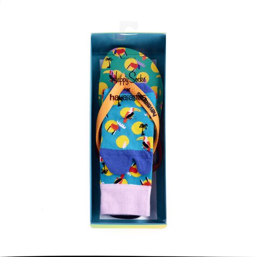 Les coffrets Havaianas x Happy Socks sont proposés au prix de 30€.