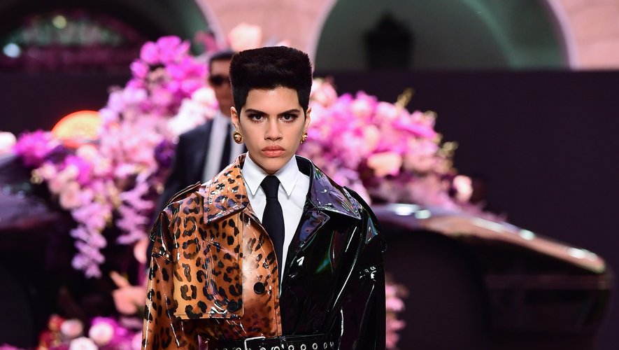 Le défilé Versace pour sa collection homme printemps-été 2020 à Milan