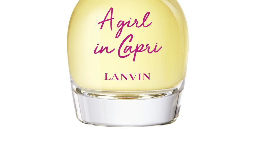 Le parfum "A girl in Capri" de la maison Lanvin.