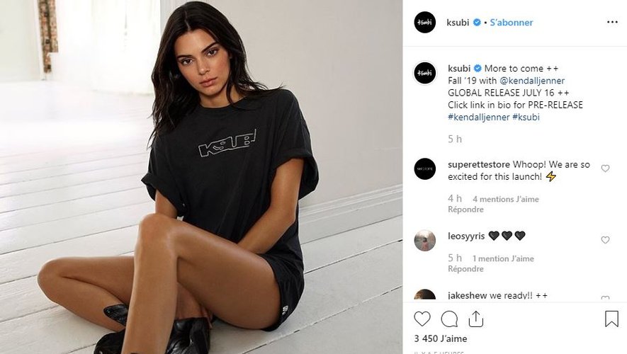 Kendall Jenner prête ses traits à la nouvelle campagne de la marque Ksubi.