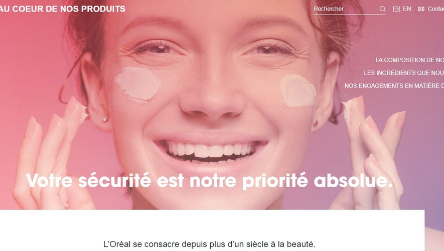 La nouvelle plateforme "Au coeur de nos produits" de l'Oréal pour découvrir la composition et les ingrédients des produits du groupe. Site : https://au-coeur-de-nos-produits.loreal.fr