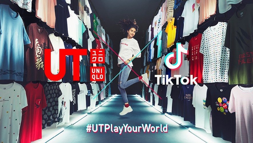 UNIQLO UT et TikTok s'associent pour lancer la campagne #UTPlayYourWorld sur TikTok.