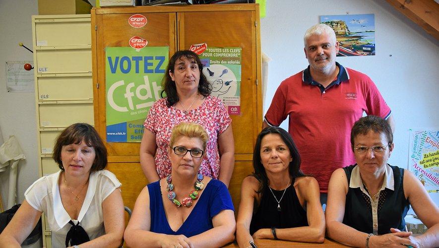 Le nouveau bureau de la CFDT Santé-Sociaux Aveyron.
