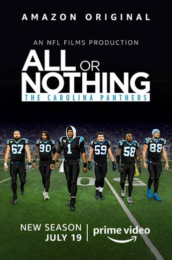 "All or Nothing : The Carolina Panthers" sera disponible en exclusivité vendredi 19 juillet sur  Amazon Prime Video.