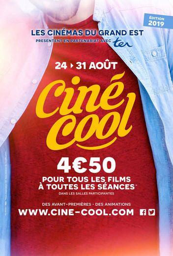 La 22e édition de Ciné Cool 2019 se déroulera du 24 au 31 août 2019 dans l'Est de la France.