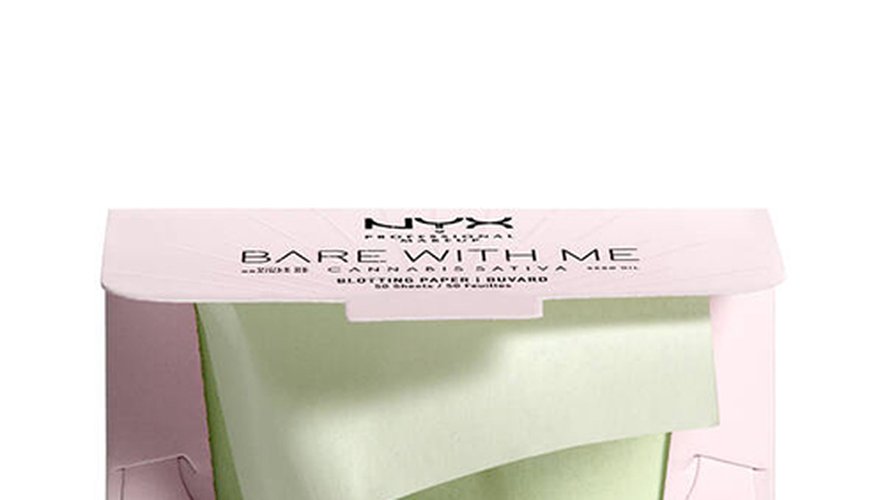 "Bare With Me Cannabis Sativa Seed Oil Blotting Paper" de Nyx Cosmetics