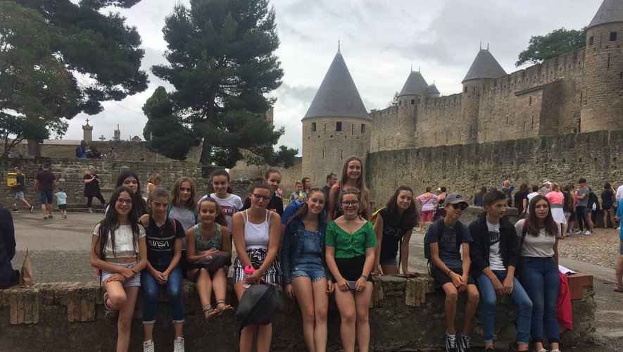Les jeunes ont découvert la citéde Carcassonne, son histoire...
