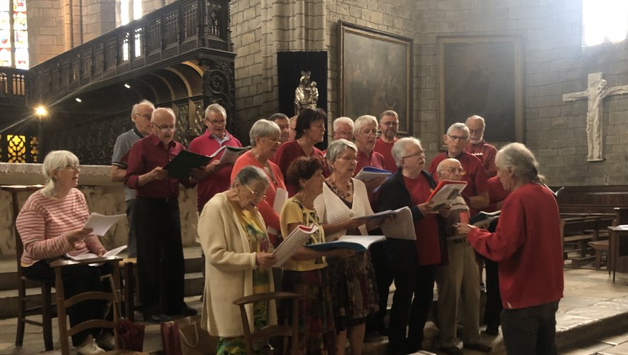 La chorale a interprété des chants de Noël en occitandans la collégiale.