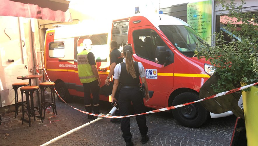 La victime a été prise en charge par les pompiers de Millau.