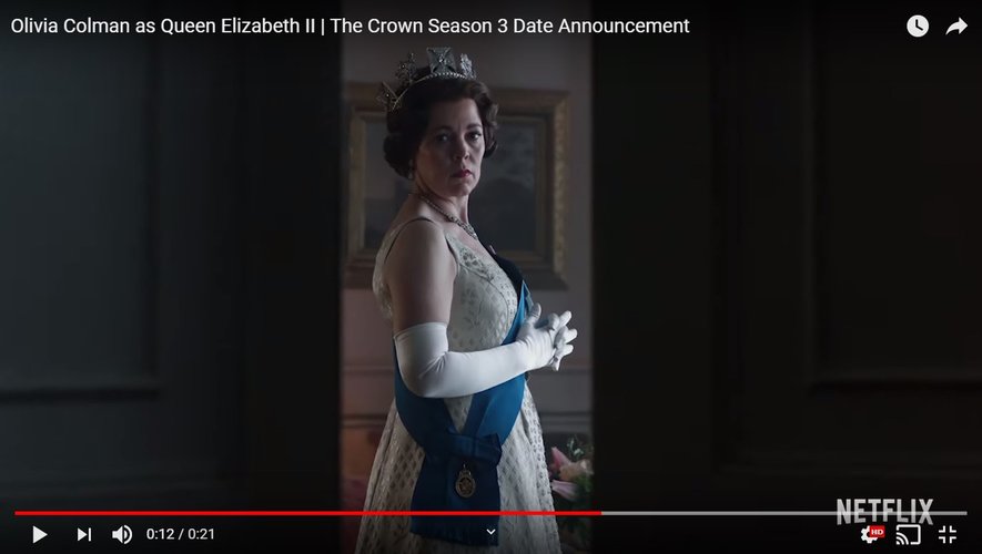 Olivia Colman interprétera la reine Elizabeth II dans la troisième saison de "The Crown" sur Netflix.