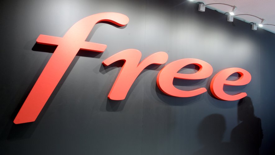 The logo of Free taken at French telecom Iliad headquarters in Paris on December 4, 2018.
