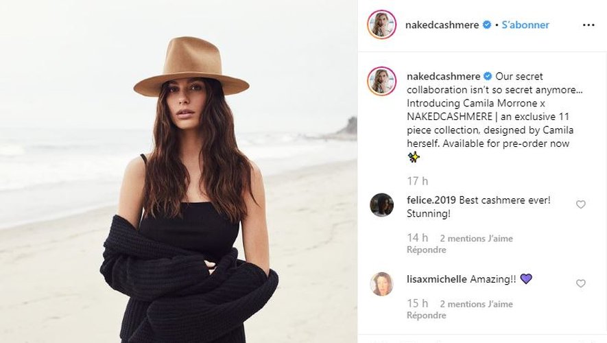 Camila Morrone signe une capsule pour Naked Cashmere.