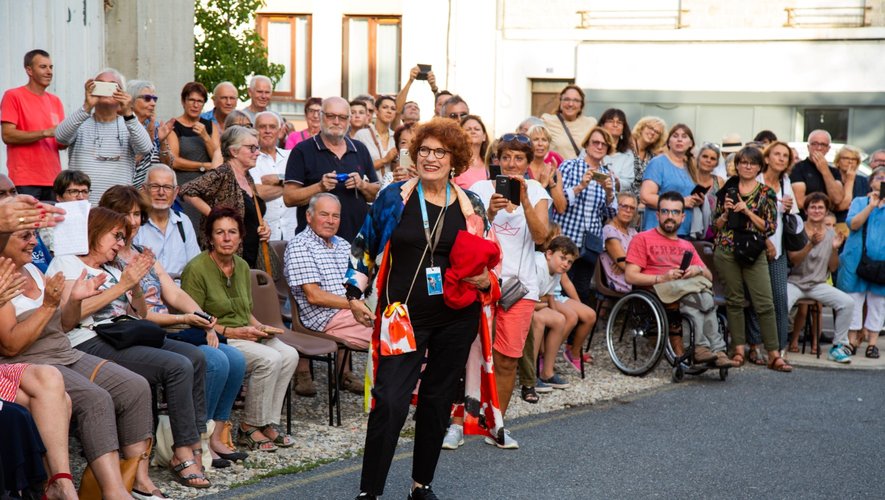 La comédienne a toujours plaisir à venir à Espalion et aller à la rencontre du public.