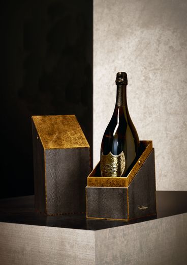 Le magnum de Dom Pérignon 2008 dans un coffret imaginé par Lenny Kravitz