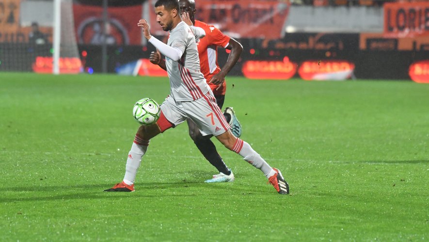 Nassim Ouammou est entré en jeu lundi à Lorient à un quart d'heure du terme.
