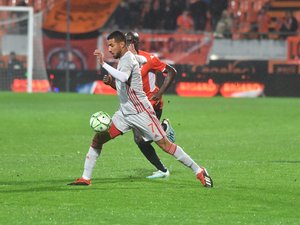 Nassim Ouammou est entré en jeu lundi à Lorient à un quart d'heure du terme.