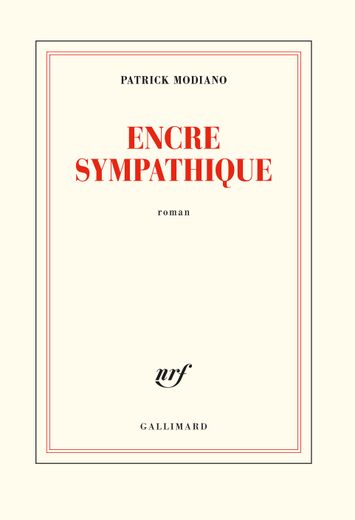 "Encre Sympathique" de Patrick Modiano sort le 3 octobre en librairie