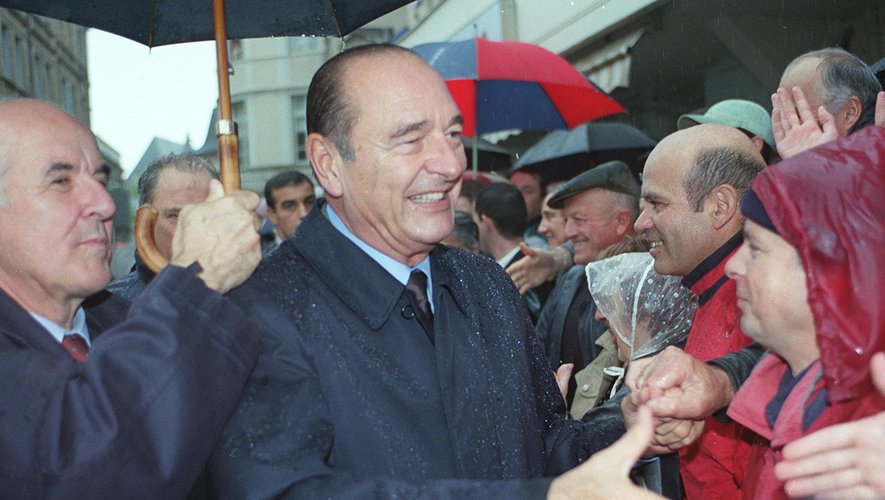 Jacques Chirac à Rodez à l'occasion de l'Assemblée des départements. 