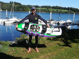 L’unique jetsurf du lac.