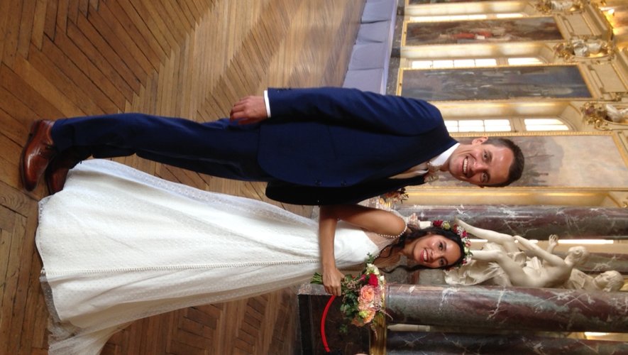 Les jeunes mariés à la mairie de Toulouse.