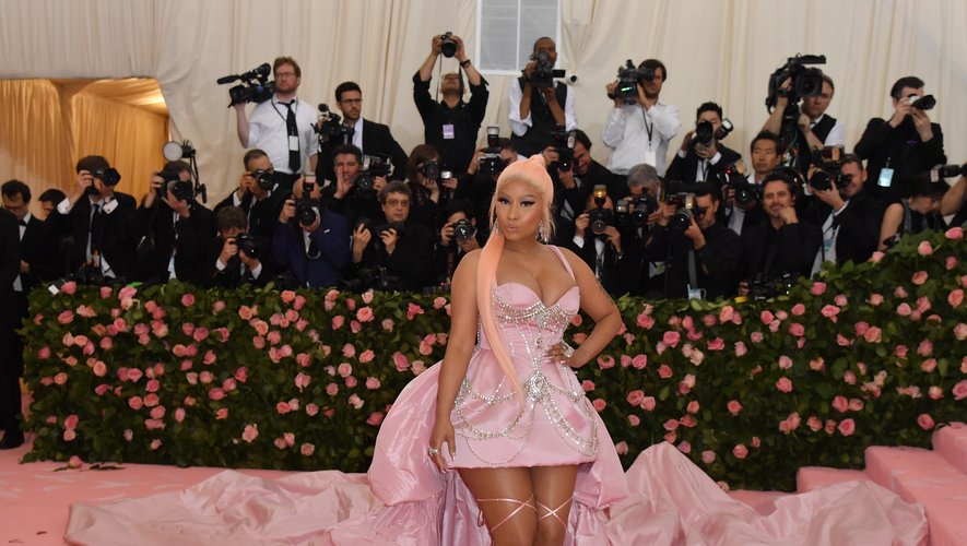 La rappeuse Nicki Minaj arrive au Metropolitan Museum of Art de New York le 6 mai 2019 pour assister au Met Gala.