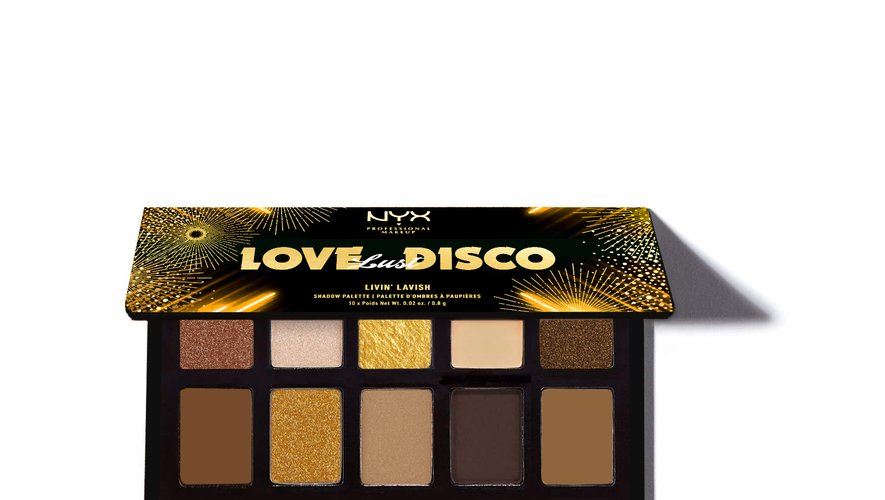 La palette d'ombres à paupières Love Lust Disco de NYX Professional Makeup.