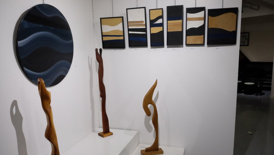 Peintures et sculptures de Bernard Monestier à aller découvrir à la galerie Trame d'Arts à Salles la Source.