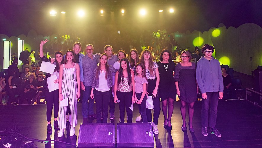 Jeunes chanteurs, musiciens et organisateurs réunis lors de l'édition 2018.