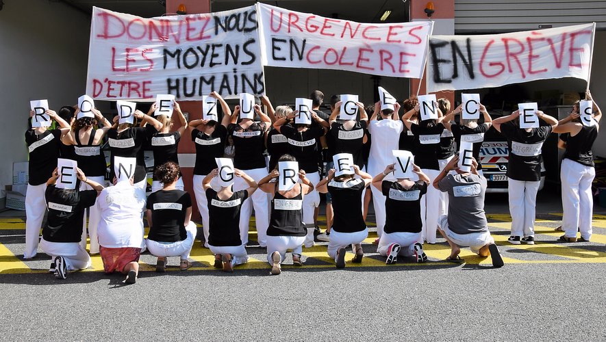 Le personnel des urgences de l’hôpital Jacques-Puel de Rodez avait suivi le mouvement de grève lancé au niveau national. La grève avait été particulièrement suivie.