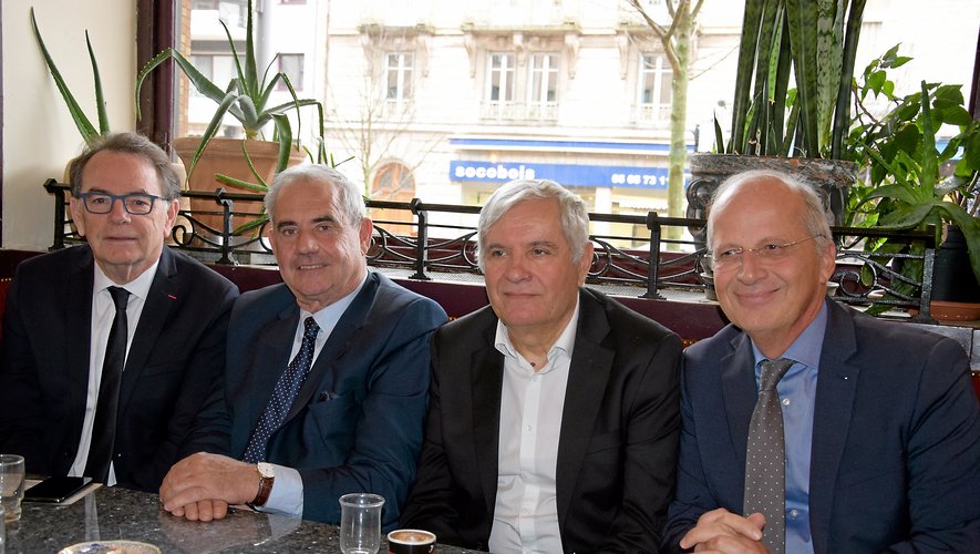 De gauche à droite : Christian Teyssèdre, Francis Castan, Joseph Donore et Dominique Trojani.