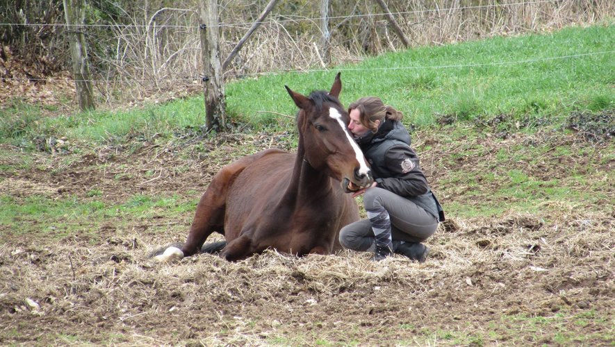 Charlène et son cheval Clapton, une entente parfaite et une confiance absolue.