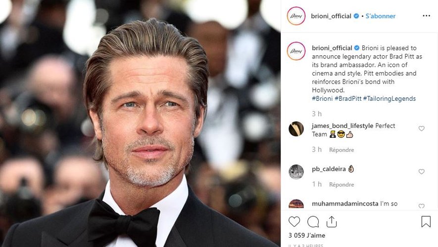 Brad Pitt est le nouvel ambassadeur de la maison Brioni.