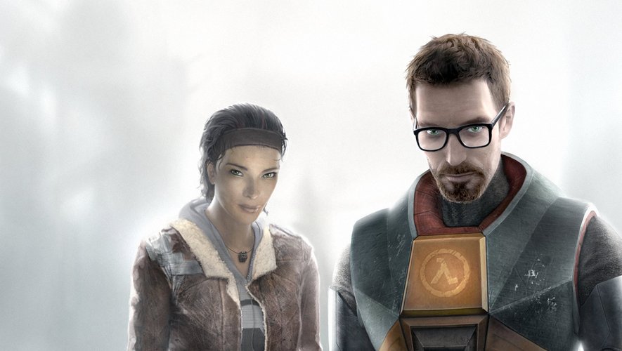 Gordon Freeman (D) et Alyx Vance, les célèbres héros de "Half-Life 2"