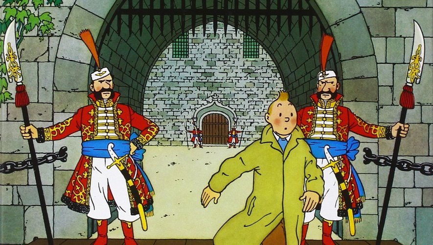 La planche extraite du 8e album des aventures de Tintin et réalisée par Hergé en 1938 était estimée entre 280.000 et 300.000 euros.