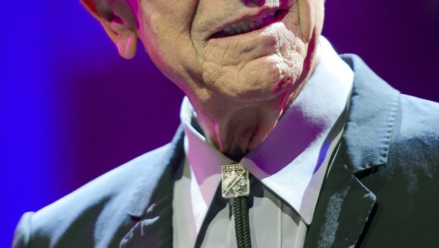 L e chanteur et poète canadien Leonard Cohen en 2013