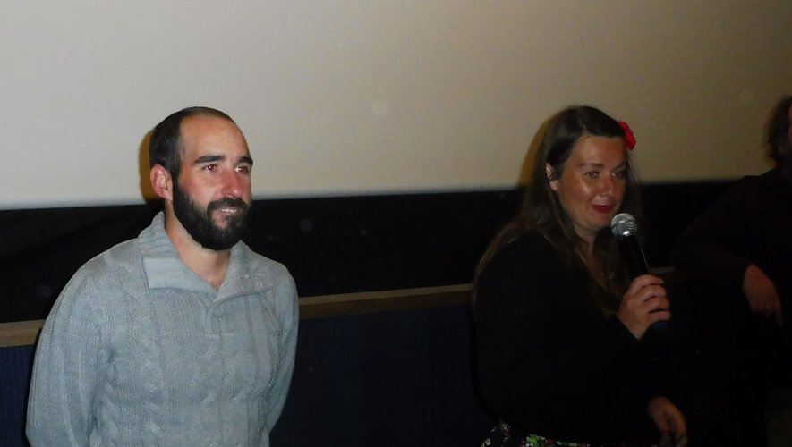 Hervé Daön et Julie Bouvier répondent aux questions du public, au cinéma Rex.