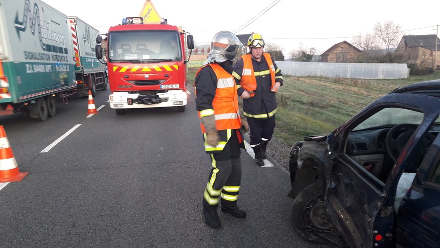 L'accident a eu lieu ce matin sur la RD 840, commune de Saint-Christophe-Vallon.