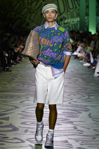 Un des looks issus de la collection pre-fall 2020 de Dior Homme présentée à Miami.