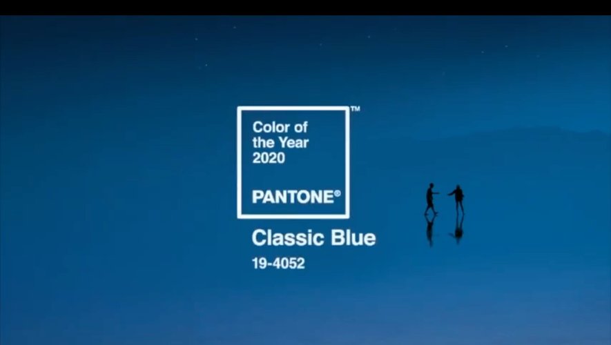 Pantone a choisi "Classic Blue" comme couleur de l'année 2020