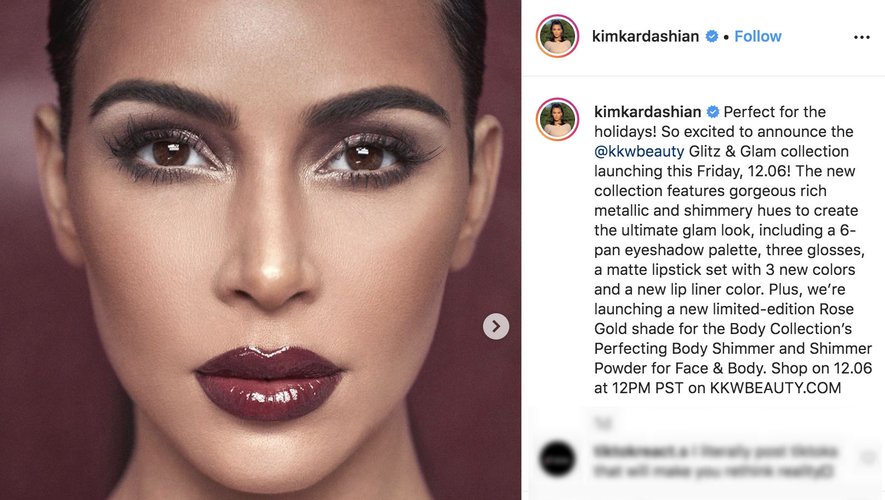 Kim Kardashian sur Instagram 2019