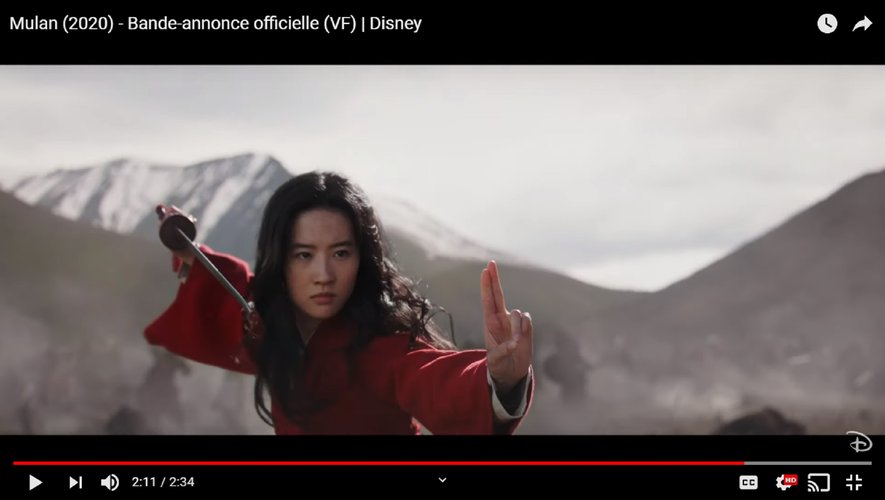 "Mulan" sortira le 25 mars 2020 en France.