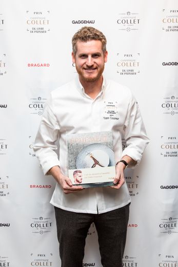 Yann Couvreur a remporté le prix du livre de pâtissier Champagne Collet avec son ouvrage "Ephémère"